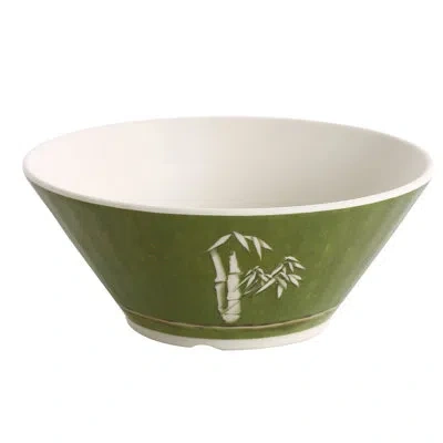 Yanco Bamboo Style 16 Oz. Melamine Soup Bowl In Green