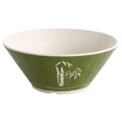 Yanco Bamboo Style 58 Oz. Melamine Pasta Bowl In Green
