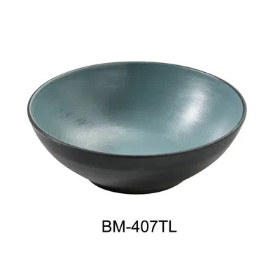 Yanco Birmingham 24 Piece Salad Bowl Set In Black;teal