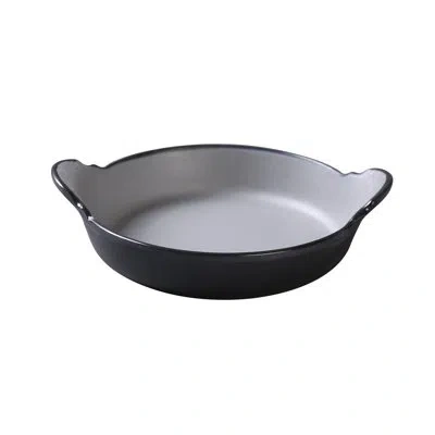 Yanco Birmingham 6" Melamine Bread And Butter Plate In Black;gray