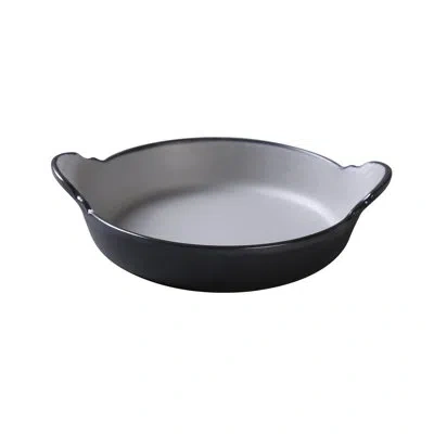 Yanco Birmingham 7" Melamine Salad Plate In Black;gray