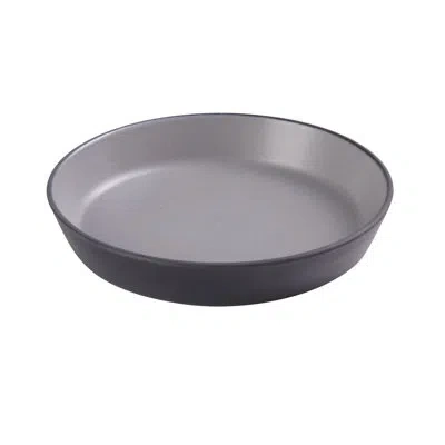 Yanco Birmingham Melamine Deep Dish In Gray,black