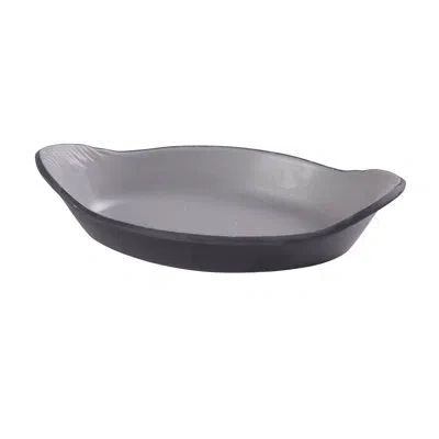 Yanco Birmingham Melamine Rarebit Dish In Gray,black