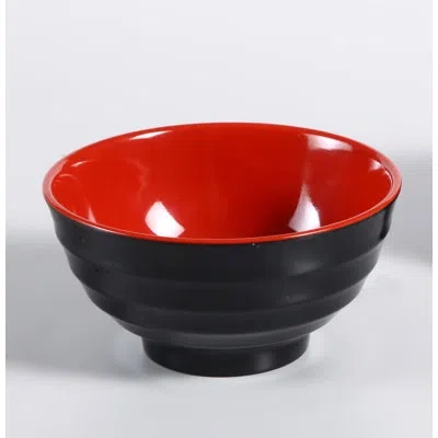 Yanco Black & Red 22 Oz. Melamine Soup Bowl