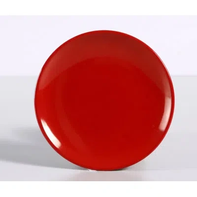 Yanco Black & Red 7" Melamine Appetizer Plate