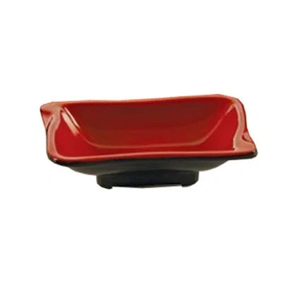 Yanco Black & Red Melamine Condiment Server