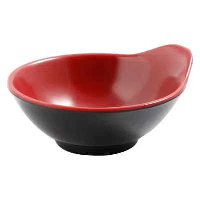 Yanco Black & Red Melamine Condiment Server