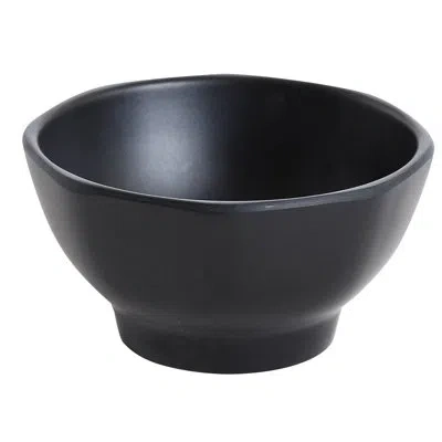 Yanco Black Pearl 10 Oz. Miso Melamine Soup Bowl