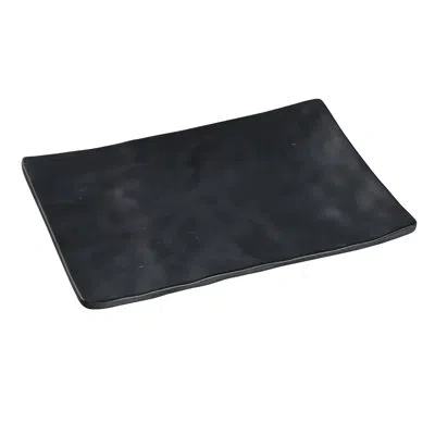 Yanco Black Pearl 8" Melamine Appetizer Plate