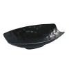 Yanco Black Pearl Deep Melamine Dinner Plate In Black Pearl