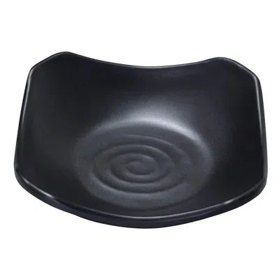 Yanco Black Pearl Square Melamine Bread And Butter Plate
