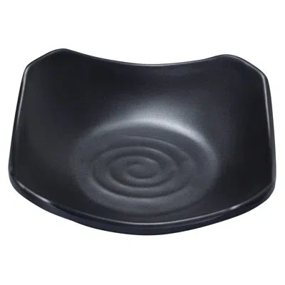 Yanco Black Pearl Square Melamine Dessert Plate