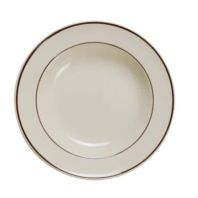 Yanco Brown Speckled 10 Oz. Speckled Soup Bowl In American White