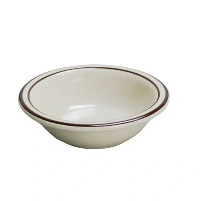 Yanco Brown Speckled 4.75 Oz. Speckled Fruit Dessert Bowl In American White