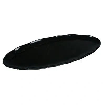 Yanco Catering Melamine Platter In Black