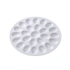 Yanco Compartment Melamine Egg Platter In White