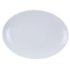 Yanco Coupe Pattern Oval Melamine Appetizer Plate In White