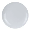 Yanco Coupe Pattern Round Melamine Dinner Plate In White