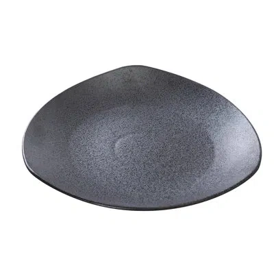 Yanco Diamond 10.5" Dinner Plate In Black