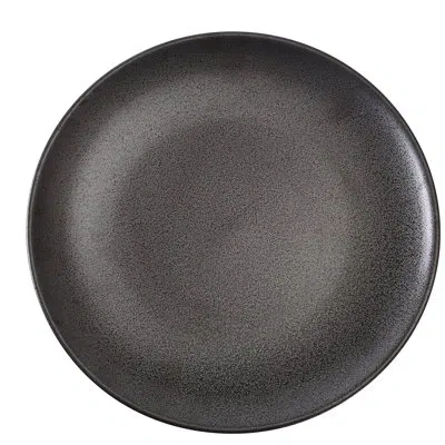 Yanco Diamond 10.5" Dinner Plate In Black