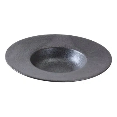 Yanco Diamond 11.5" Dinner Plate In Black