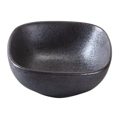 Yanco Diamond 6 Oz. Square Dessert Bowl In Black
