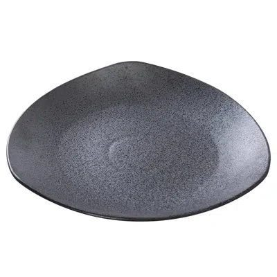Yanco Diamond 7" Appetizer Plate In Black