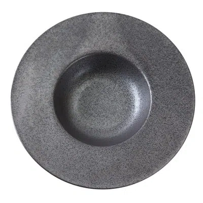 Yanco Diamond 9.5" Dessert Plate In Black