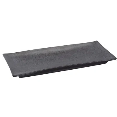 Yanco Diamond Appetizer Plate In Iron Black