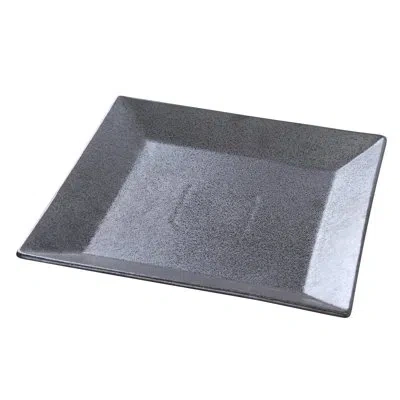 Yanco Diamond Dinner Plate In Black