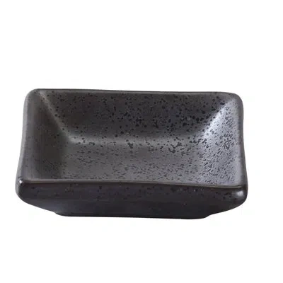 Yanco Diamond Sauce Dish In Black