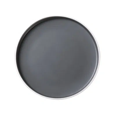 Yanco Discover 12" Melamine Dinner Plate In Gray