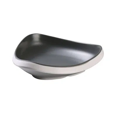 Yanco Discover 14 Oz. Melamine Pasta Bowl In White;gray