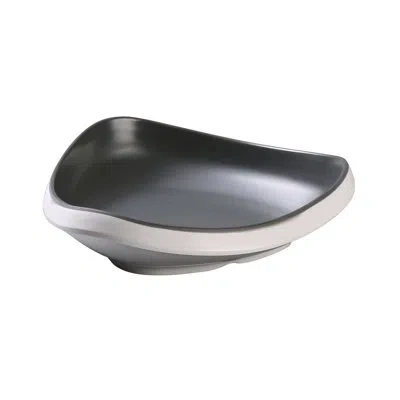Yanco Discover 18 Oz. Melamine Pasta Bowl In Black;white