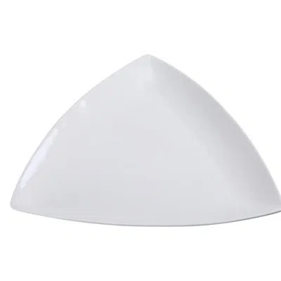 Yanco Fuji 10" Dinner Plate In White