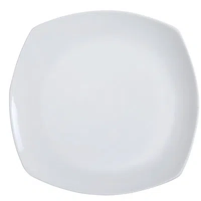 Yanco Fuji 10" Dinner Plate In White