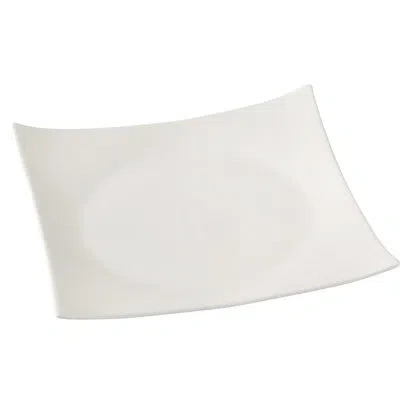 Yanco Fuji 10.5" Dinner Plate In White
