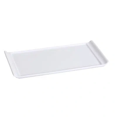 Yanco Fuji 11.5" Dinner Plate In White