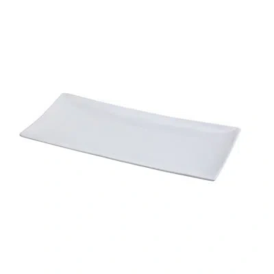Yanco Fuji 11.5" Dinner Plate In White
