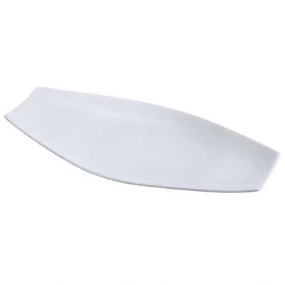 Yanco Fuji 12" Dinner Plate In White