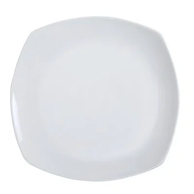 Yanco Fuji 12" Dinner Plate In White