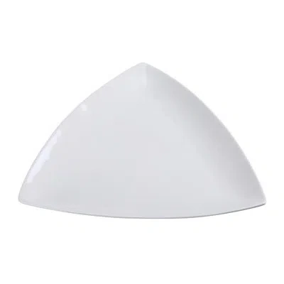 Yanco Fuji 12" Dinner Plate In White