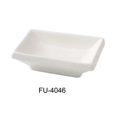 Yanco Fuji 1.5 Dining Bowl In Bone White