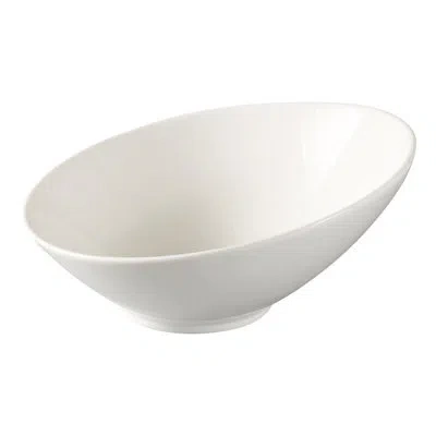 Yanco Fuji 16 Oz. Sheer Salad Bowl In White