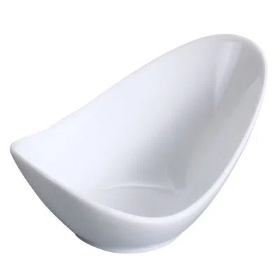 Yanco Fuji 2 Oz. Fortune Dessert Bowl In White