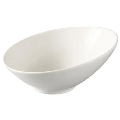 Yanco Fuji 20 Oz. Sheer Salad Bowl In White