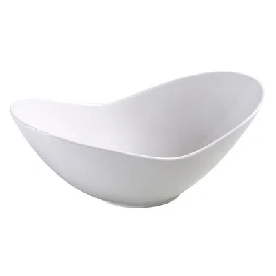 Yanco Fuji 28 Oz. Fortune Dessert Bowl In White