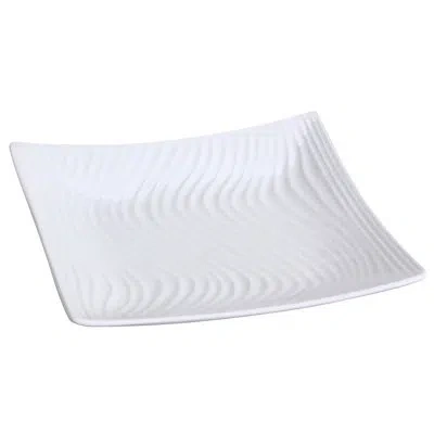 Yanco Fuji 7.5" Appetizer Plate In White