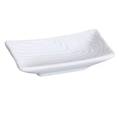 Yanco Fuji Bone China Sauce Dish In White