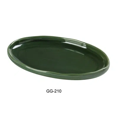 Yanco Gg-210 Green Gem Oval Plate